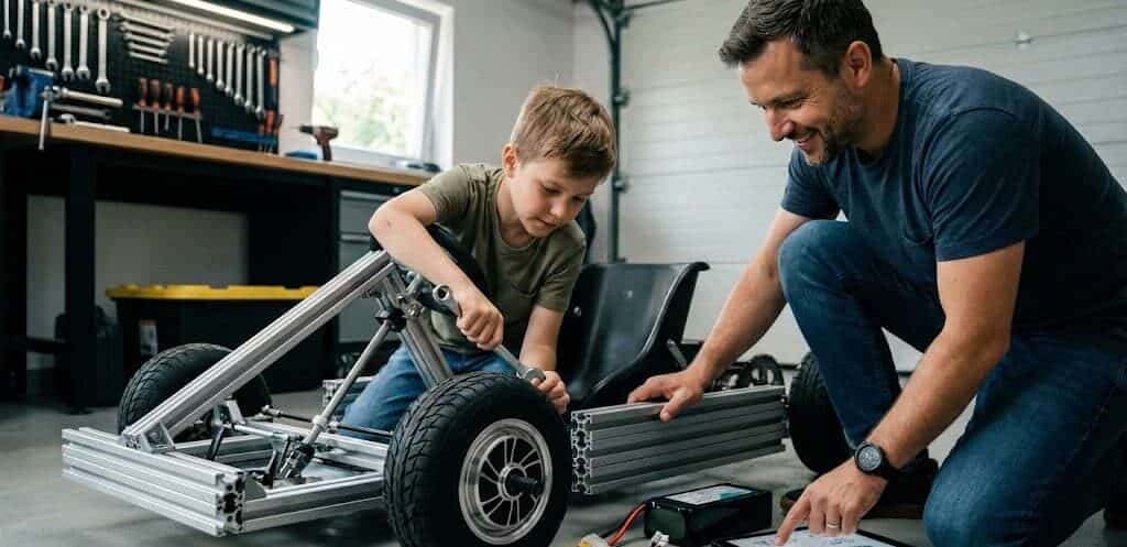 רכבי בנייה עצמית לילדים